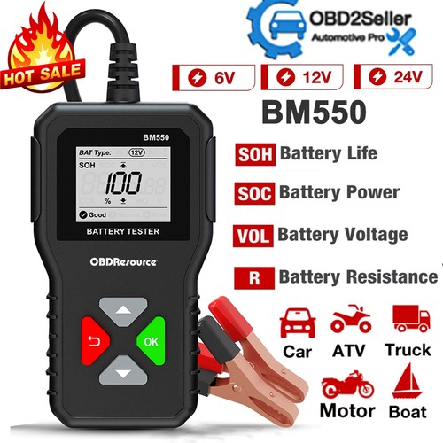 12v 24v car battery - car, tester