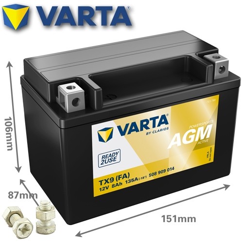 Batteria moto varta - batteria, tx9