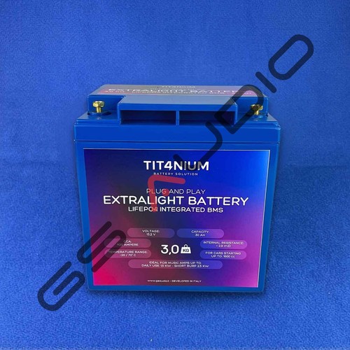 Batteria titanium 30ah - titanium, m6
