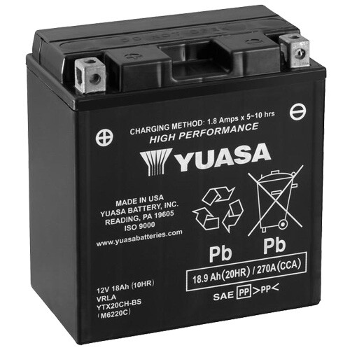 Batteria moto yuasa ytx20ch - batteria,