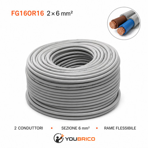 Cavo fg16or16 2x6 - cavo, mm²