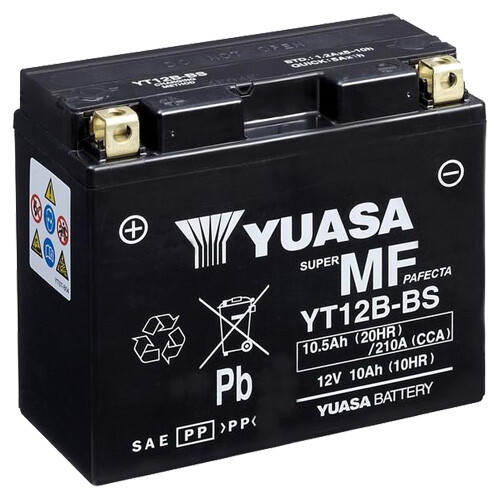 Batteria moto yuasa - moto, yt12b-bs