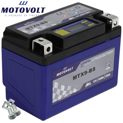 Batteria moto motovolt litio - batteria,