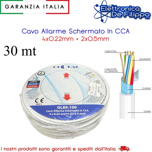 Cavo allarme schermato - allarme,
