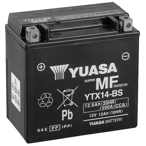 Batteria moto yuasa ytx14 - batteria,