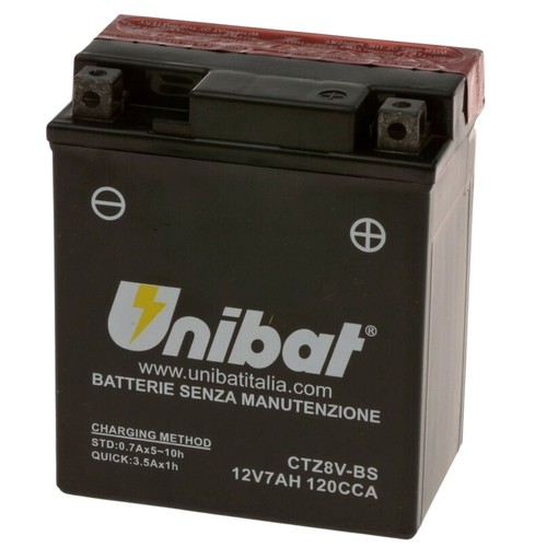 Batteria unibat ctz8v - ctz8v-bs, =