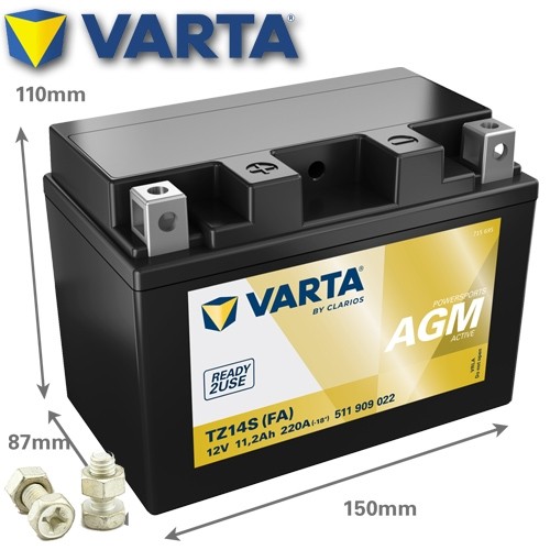 Batteria moto varta tz14s - tz14s, (fa)