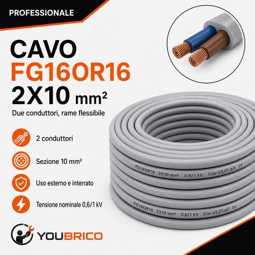 Cavo fg16or16 2x10 - cavo,